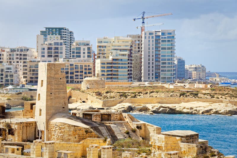 Building Development in Valletta, Malta Stock Image Image of development, malta 77710039