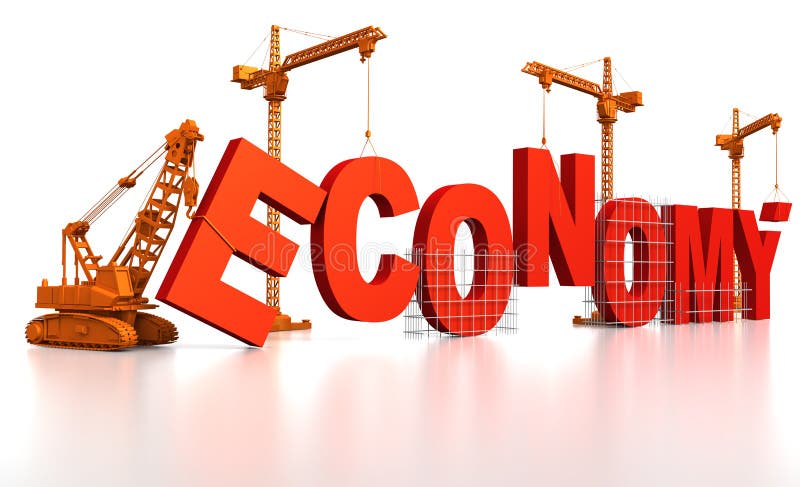 Building Economy royalty free illustration
