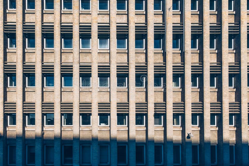 Building Facade with Repeating Pattern Stock Photo Image of