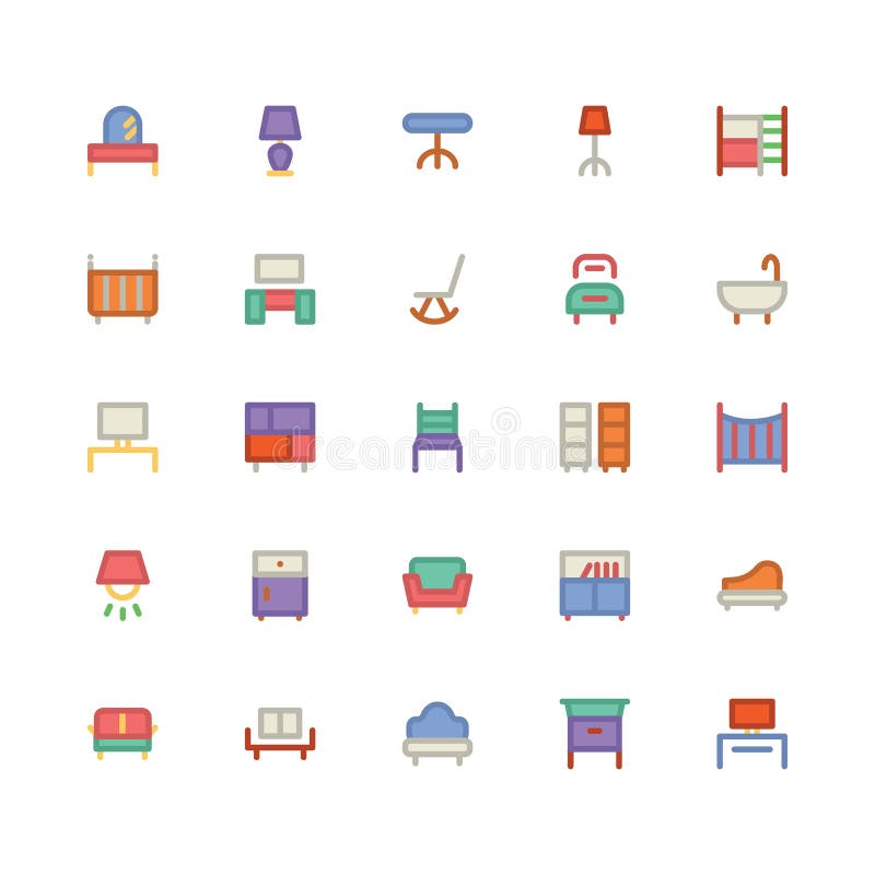 Building & Furniture Vector Icon 8 stock illustration Building & Furniture Vector Icon 8 stock illustration