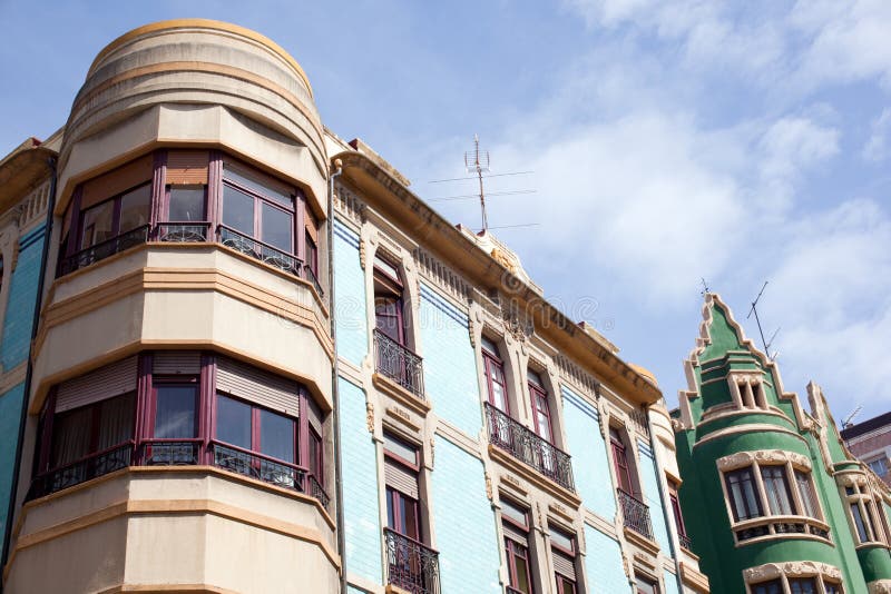 Building in Gijon stock image. Image of home, asturian 20129361