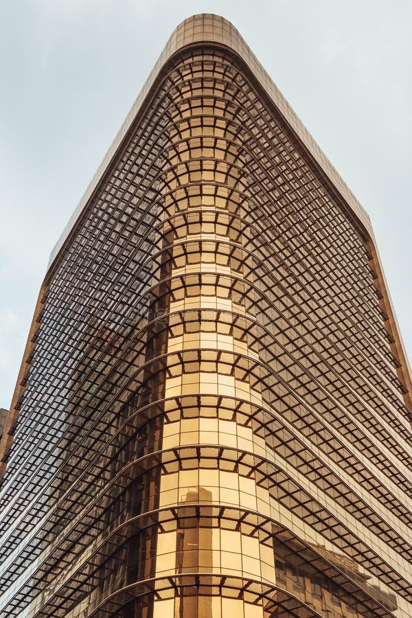 Building with Golden Mirror Facade in Kuala Lumpur, Malaysia Stock Image Image of cityscape