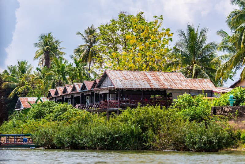Building A House On The Mekong River In Laos Stock Photo Image Of Building A House On The Mekong River In Laos Stock Photo Image Of
