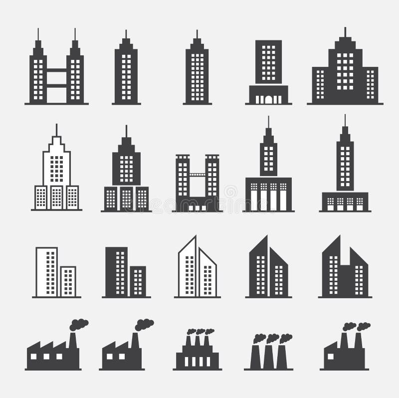 Building icon stock illustration