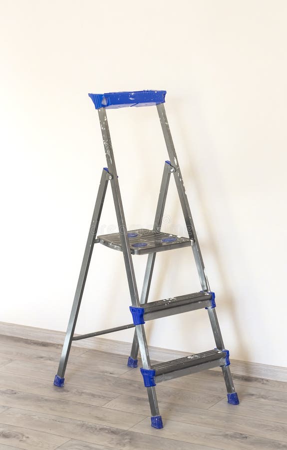 Building a Ladder for Repair Work in the House Stock Photo Image of