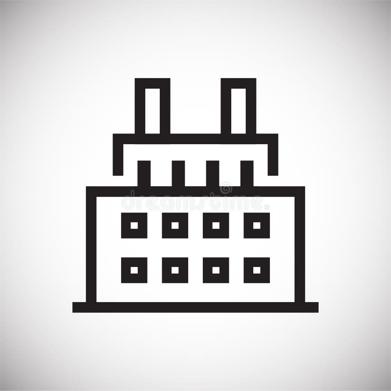Building line icon on background for graphic and web design. Simple vector sign. Internet concept symbol for website button or mobile app