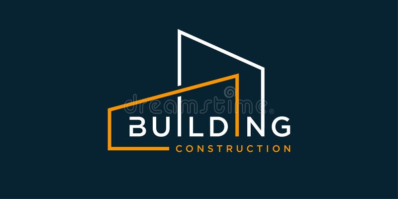 Building Logo for Construction Company with Modern Line Art ...