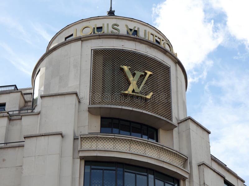 Building of Louis Vuitton in Paris Editorial Stock Image - Image of ...