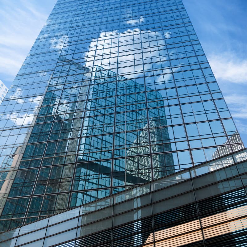 Building mirror glass wall stock image. Image of contemporary 27841665