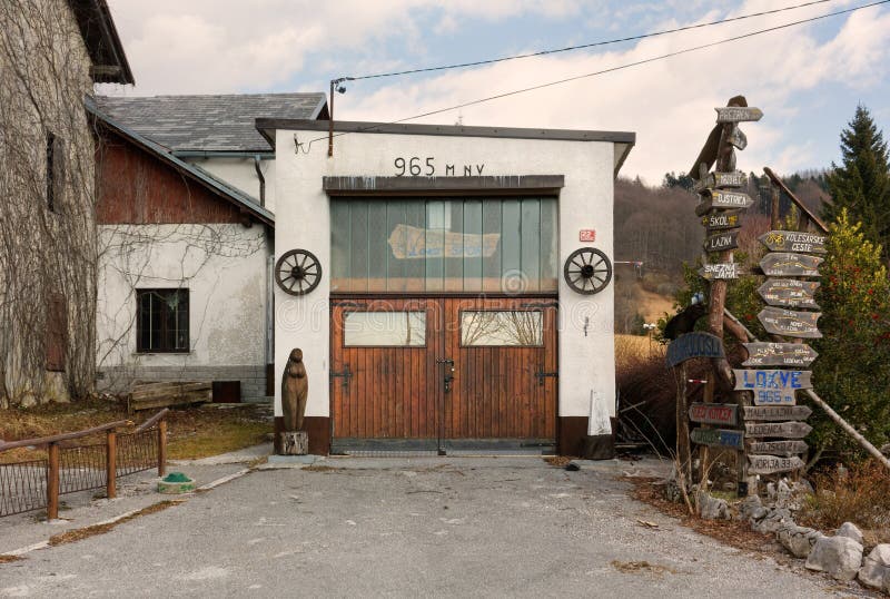 Building in the Mountain Village of Lokve