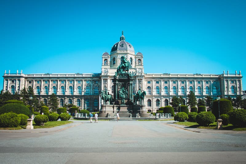 Building Museum of Fine Arts in Center Vienna, Austria Stock Image