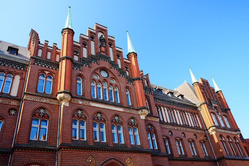 Building Named Burgkloster in Lubeck Old City, Germany Stock Photo ...