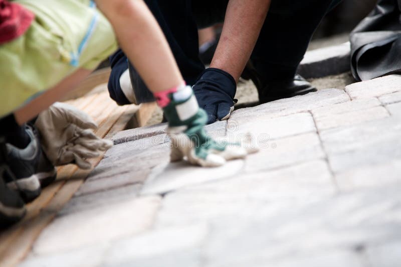 Building a patio