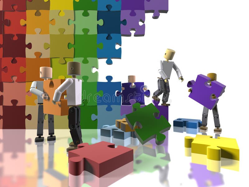 Building a rainbow flag vector illustration