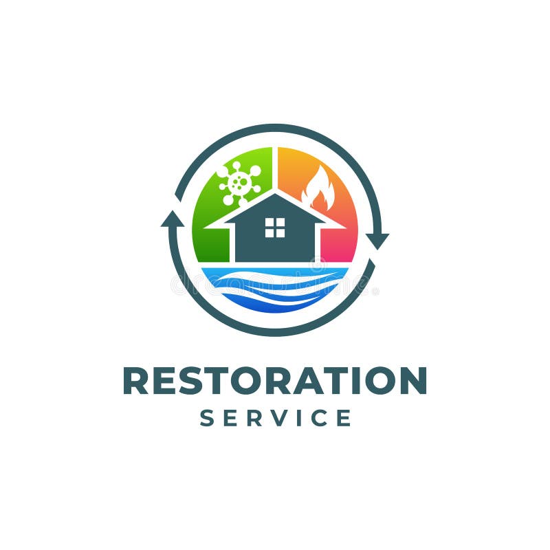 Water Restoration Logo Stock Illustrations 178 Water Restoration Logo