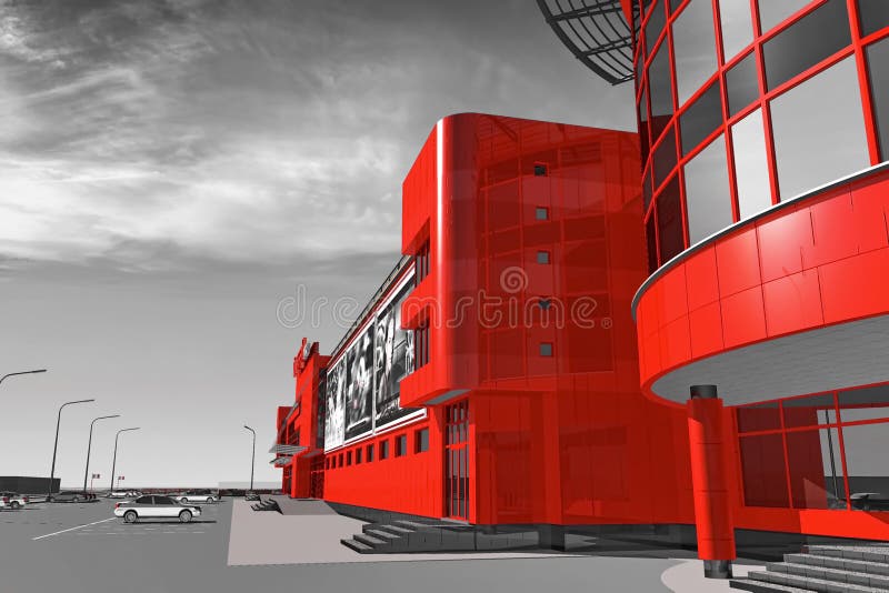Building Simulation Shopping stock illustration