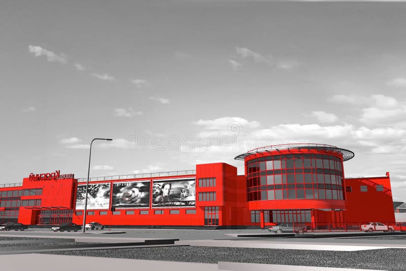 Building Simulation Shopping stock illustration