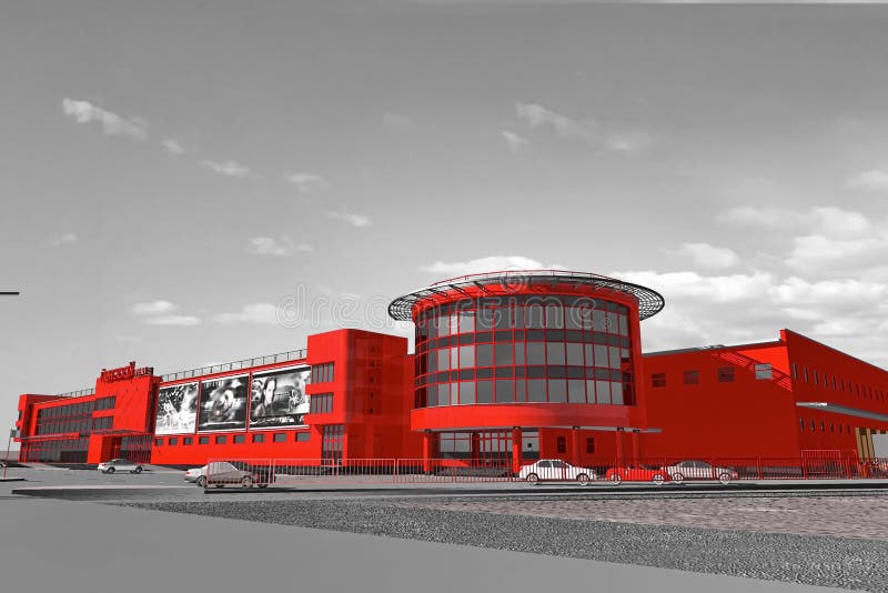 Building Simulation Shopping royalty free illustration