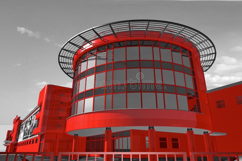 Building Simulation Shopping vector illustration