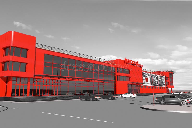 Building Simulation Shopping stock illustration