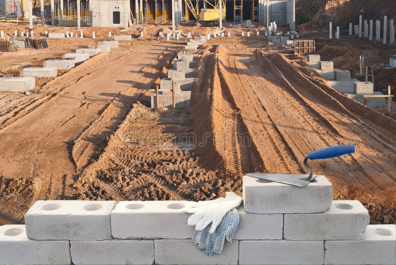 Building site in the city stock photos
