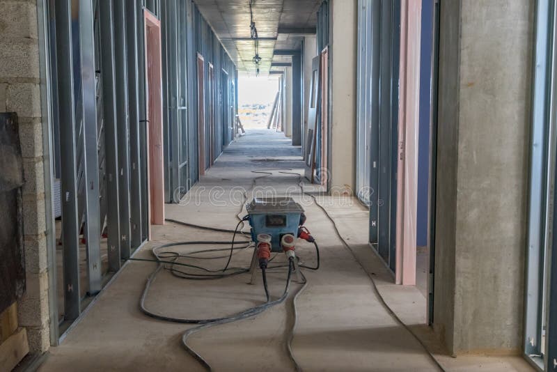 Building Site Corridor Stock Photo Image Of Door Structure