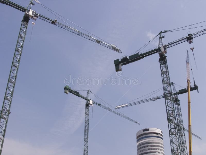 Building site with cranes