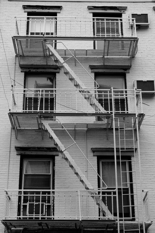 Building stairs, New York, USA