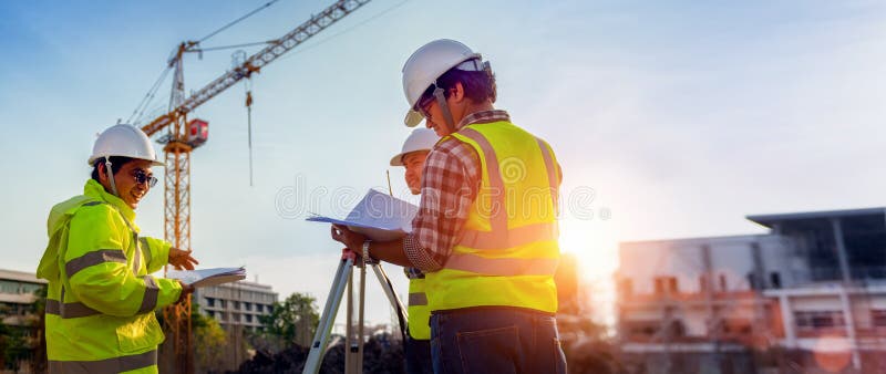 Building Surveyor, Civil Engineering And Construction Business Stock Photo  - Image Of Engineering, Inspecting: 229775436