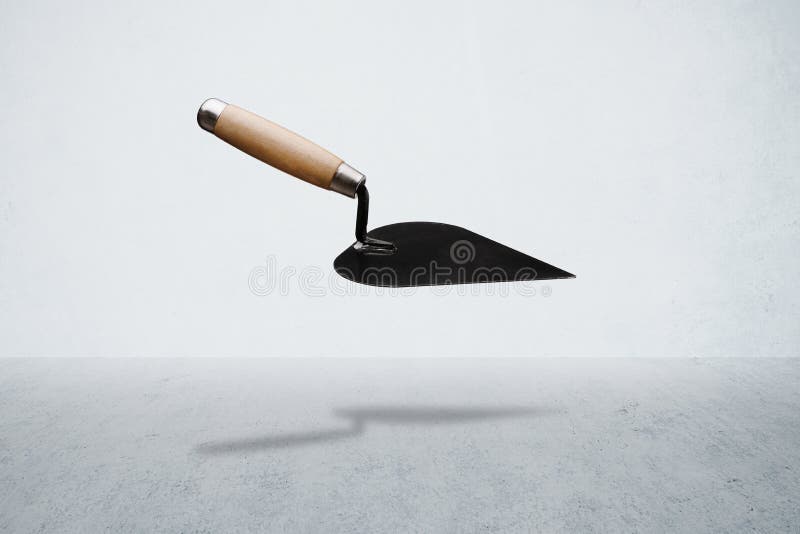 Building Trowel and Red Brick Stock Image Image of freemasonry, steel