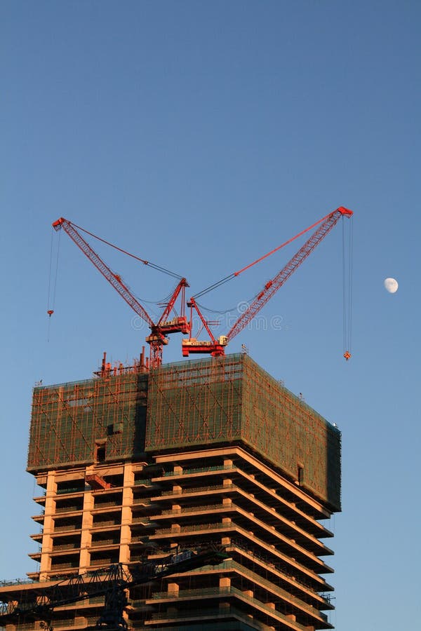 Building under construction stock image
