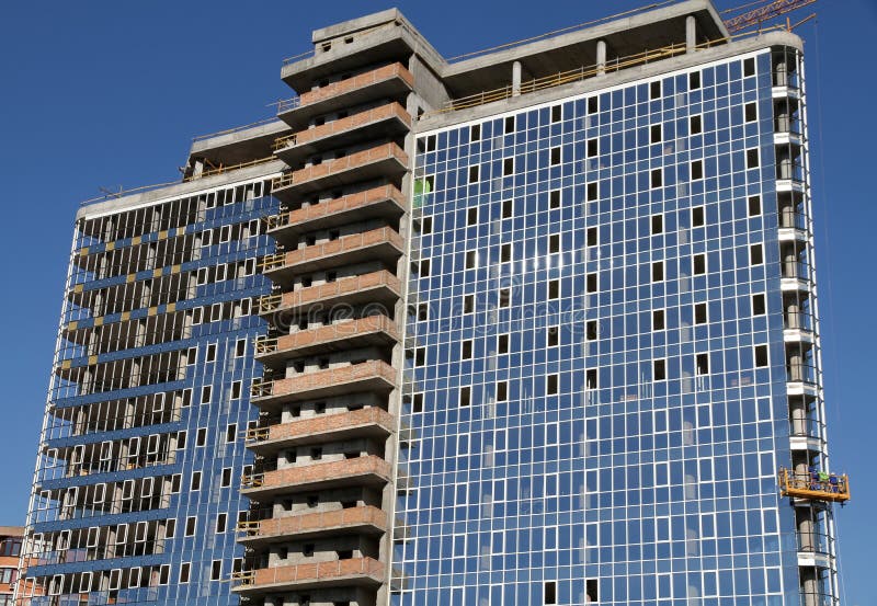 Building under construction stock photo