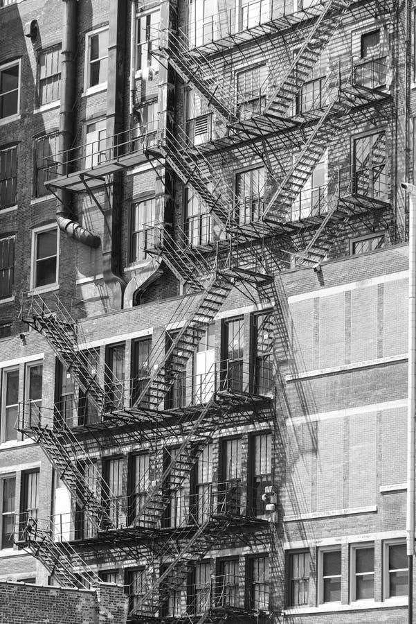 Building Wall on a Street on Chicago Downtown Stock Image - Image of ...