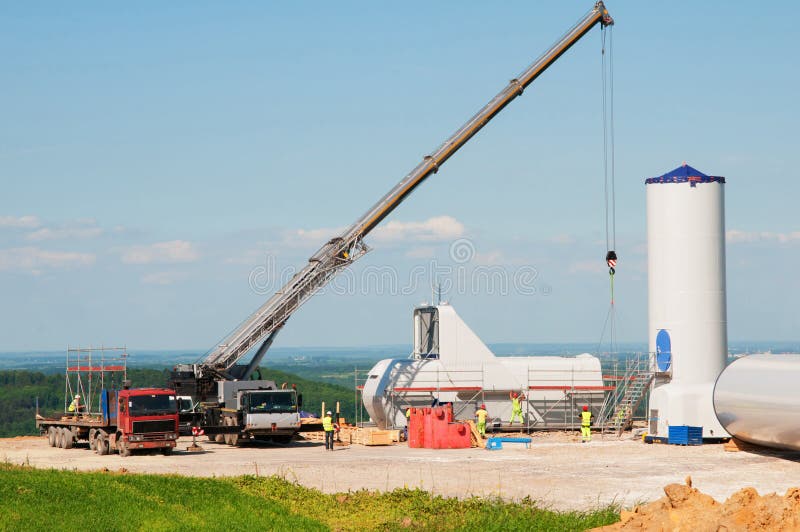 Building wind turbines