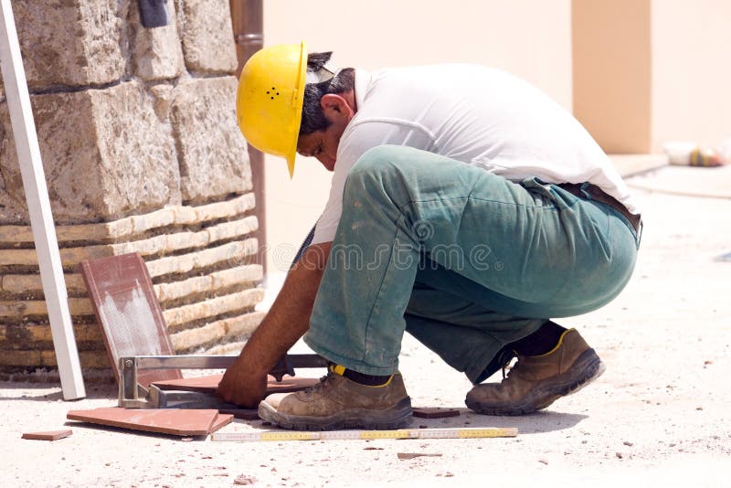Building worker stock photography