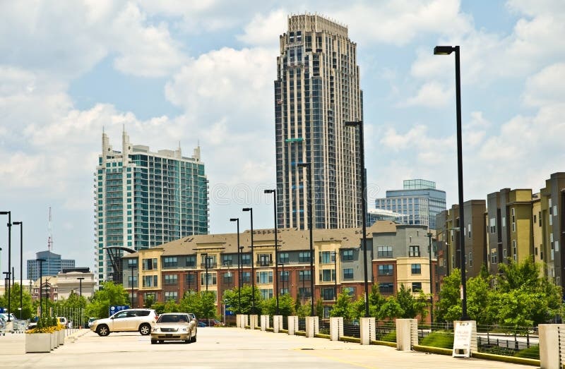 Buildings in Downtown Area royalty free stock photography