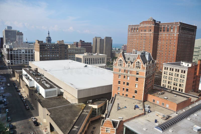 Buildings in Downtown Buffalo, New York Stock Image Image of state