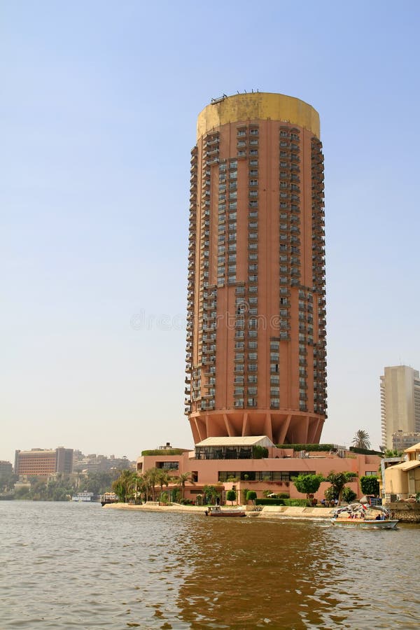 Buildings at Nile river in Cairo, Egypt