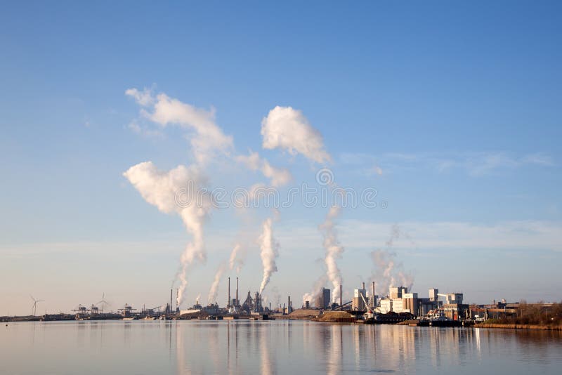 IJmuiden, the Netherlands - May 8th 2018: Tata Steel Stock Photo