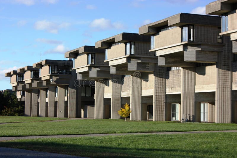 Buildings of the University of Massachusetts royalty free stock images