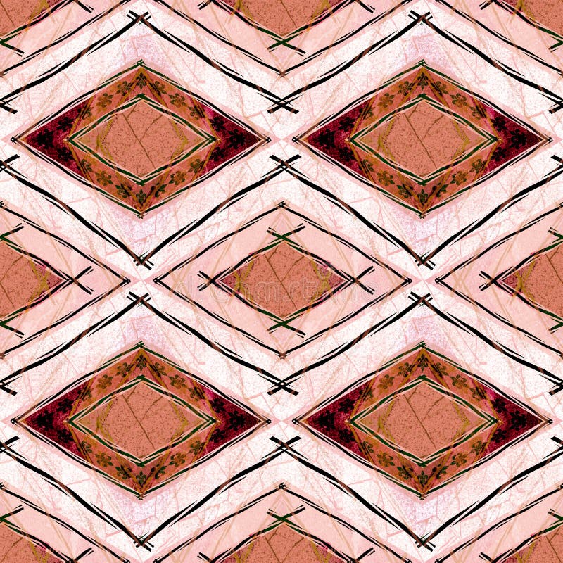 Buio senza cuciture etnico d'annata di struttura del modello sulla banda luminosa del fondo illustrazione di stock Buio senza cuciture etnico d'annata di struttura del modello sulla banda luminosa del fondo illustrazione di stock