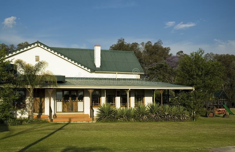 Exterior view of a country home. Exterior view of a country home