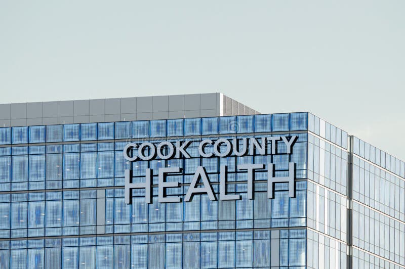 Buitenteken bij de bouw in Cook County Health Hospital, volksgezondheidsafdeling royalty-vrije stock afbeeldingen Buitenteken bij de bouw in Cook County Health Hospital, volksgezondheidsafdeling royalty-vrije stock afbeeldingen