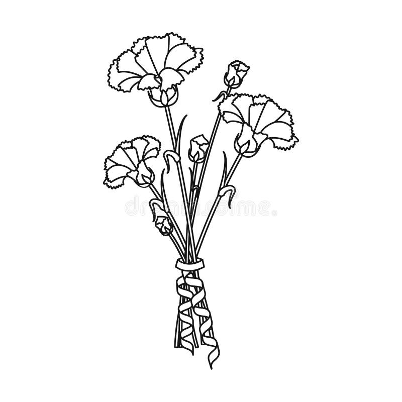 Bukiet świezi kwiaty przerzedże ikonę w konturu stylu dla projekta Bukieta symbolu zapasu ilustraci wektorowa sieć royalty ilustracja Bukiet świezi kwiaty przerzedże ikonę w konturu stylu dla projekta Bukieta symbolu zapasu ilustraci wektorowa sieć royalty ilustracja