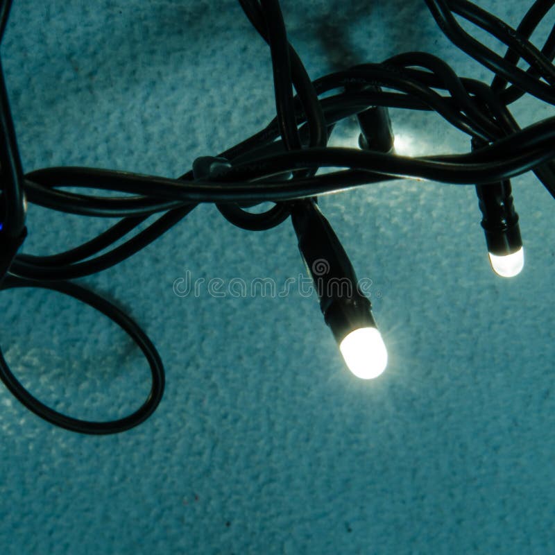 Bulb lights and wires stock photo. Image of node, connection 61610130