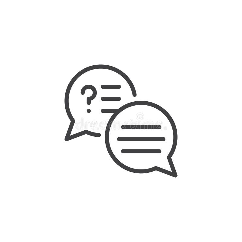 Bule de vorbire cu pictogramă contur text stock illustration