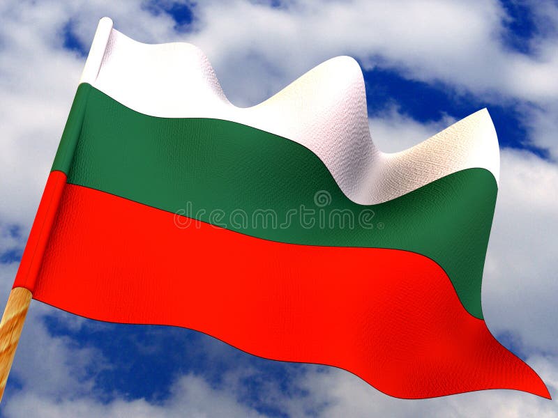 bulgari flagę royalty ilustracja bulgari flagę royalty ilustracja