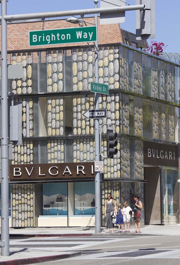 Bulgari Logo on Bulgari`s Shop Editorial Image - Image of street, logo:  251892710