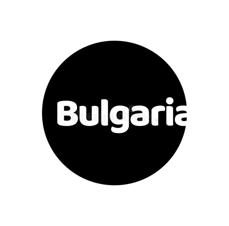 Tipografia numelui țării bulgare royalty free illustration