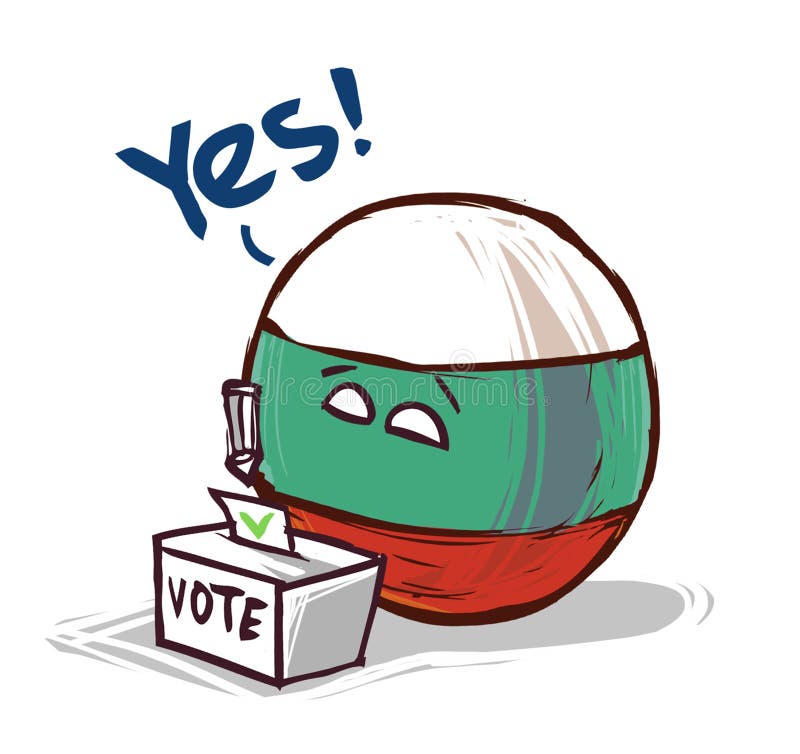 Bulgaria votează da royalty free illustration